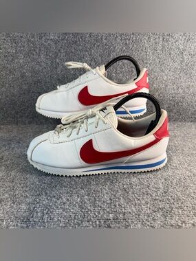 Nike Cortez Basic Leather White Red Blue Women’s 8.5 904764-103